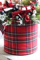 Moko Xmas Tartan, świąteczny flowerbox LED