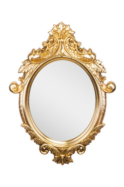 Antoinette D, lustro w złotej ramie, wym.84x62cm