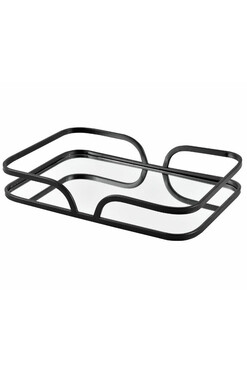 Nero, taca szklana, B, wym.40x25.5x7cm