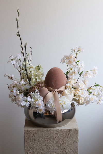 Naturalmente, stroik wielkanocny w misie