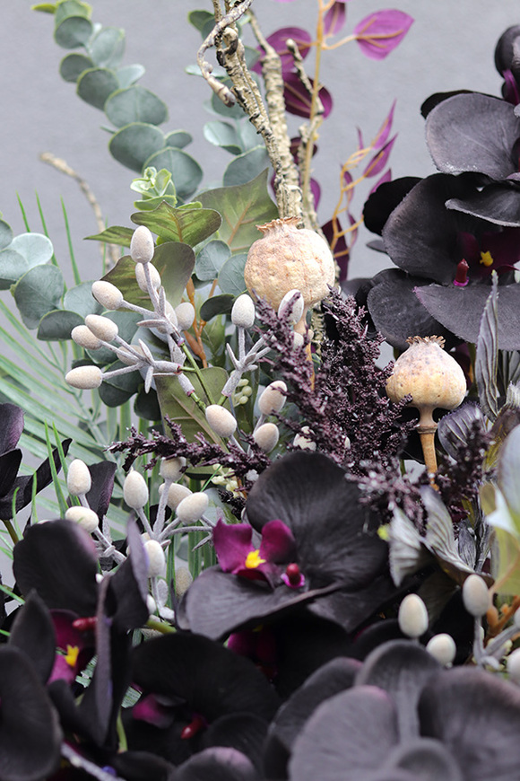 Black Primo, bukiet nagrobny we wkładzie