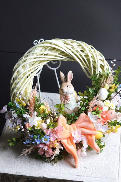 Kokarda Morelowa, wielkanocny wianek z zajączkiem