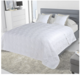 narzuta Coverlet Biel, wym.240x220cm + poszewki 2 szt.  45x45cm