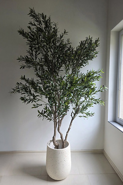 Drzewko Oliwne Hevra, sztuczna roślina w donicy, wys.230cm