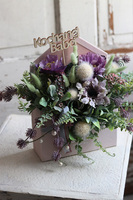 bardzo urocza koperta / flowerbox z życzeniami, Helima Pink, wym.30x38cm  