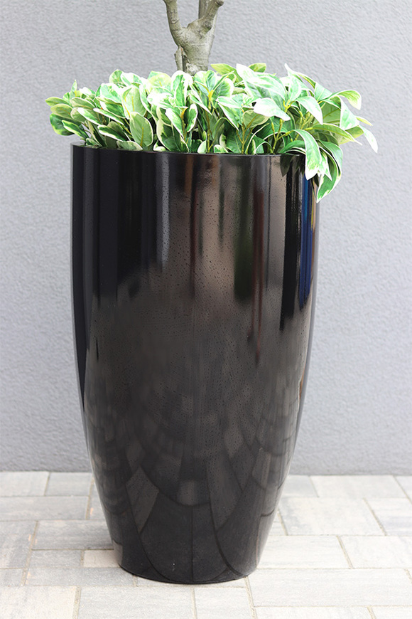 Fikus Dębolistny Fiberglass, sztuczna roślina w donicy fiberglass