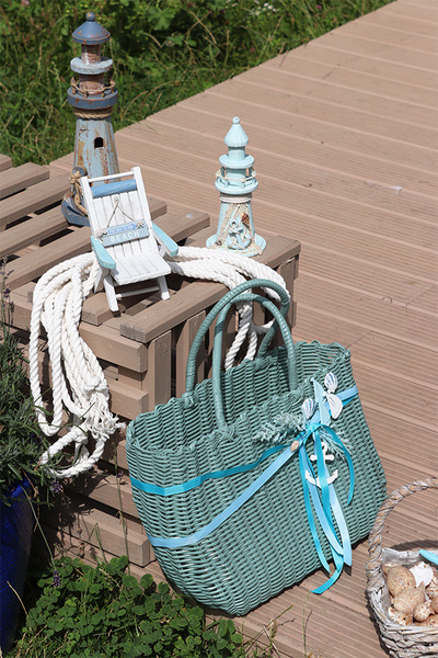 pleciona torba koszyk na zakupy, Mare