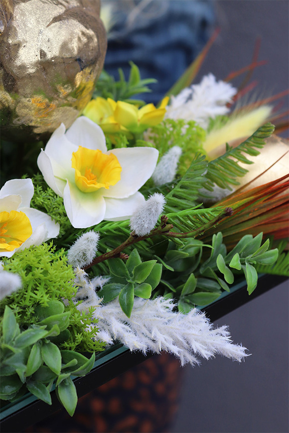 dekoracja wielkanocna, Złoty Kurnik Extra, wym.14x36x18cm