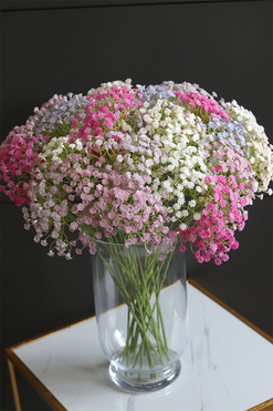 Kaszka Pastella, bukiet kwiatów w wazonie, 24szt, wys.52cm 