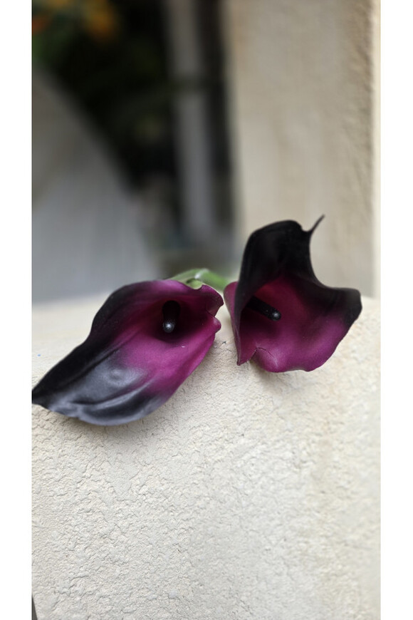 New Design Skrzydła Anioła Purple, dekoracja nagrobna na czarnej podstawie