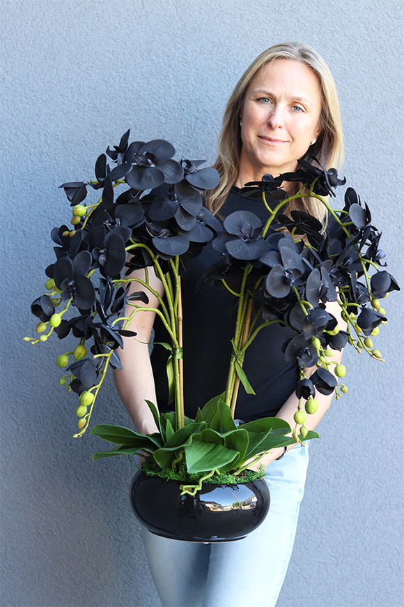 Black Orchid Piano, czarny storczyk