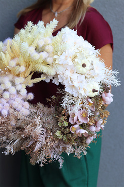 Boho York Autumn, jesienny wianek z dyniami, rozp.54cm 