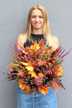 Agnes Autumn A, jesienna kompozycja, wym.45x40cm