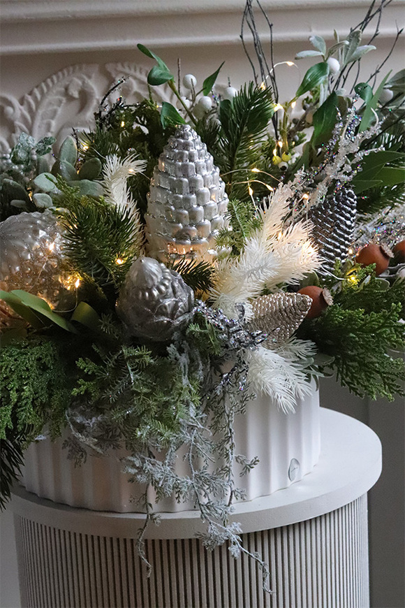 Green Landia White, zimowa kompozycja w osłonce