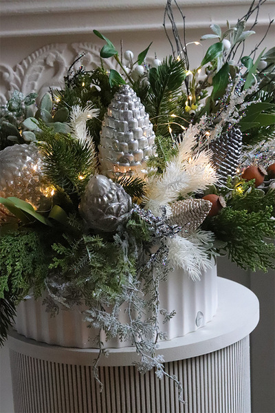 Green Landia White, zimowa kompozycja w osłonce