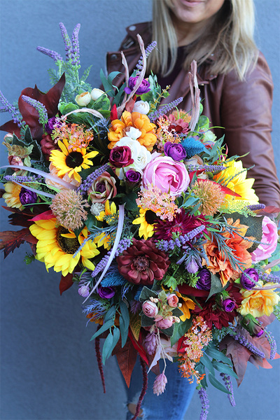 Autumn Mood, jesienna kompozycja w koszu