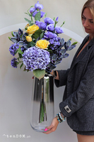 Letnie Fiolety, bukiet w wazonie