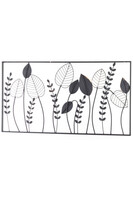 Liście Glamour metalowy obraz dekoracja ścienna