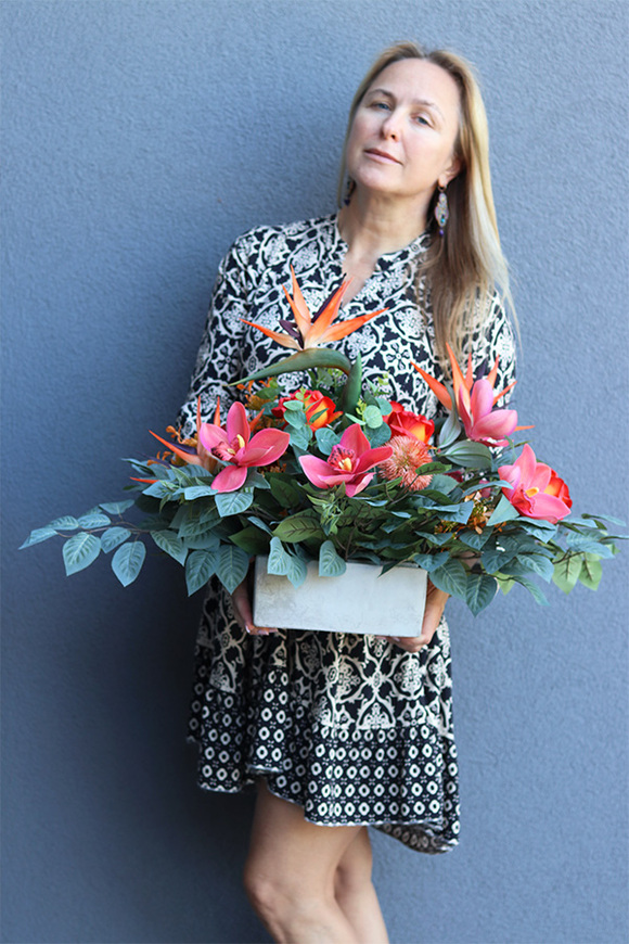 Pomarańczarnia 2, dekoracja nagrobna w donicy