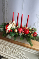 Dzieci w Domu, świąteczny stroik adwentowy