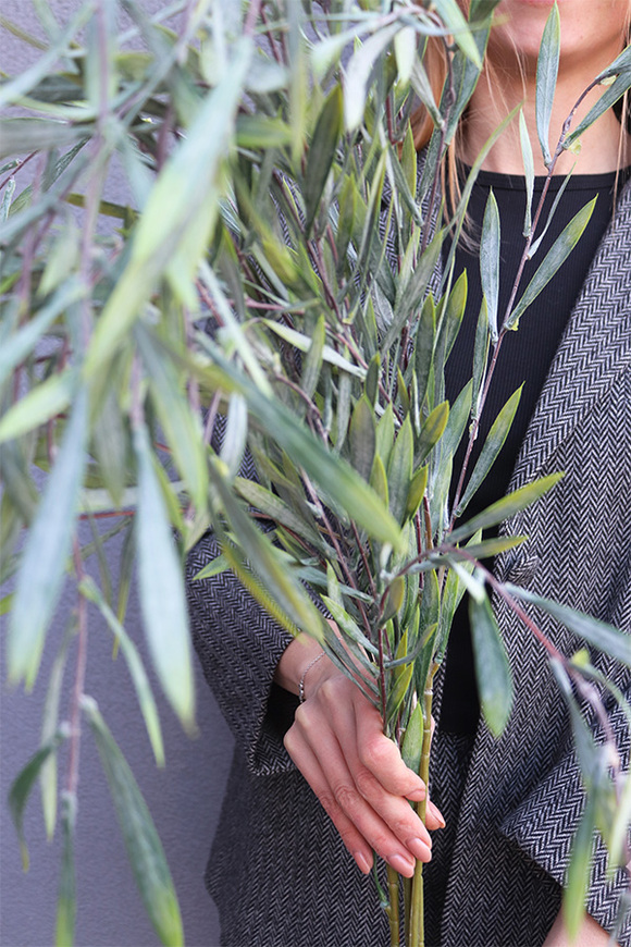 Naturalność, bukiet gałązek wierzby do wazonu