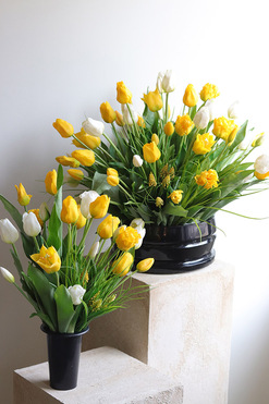 Tulipanowy Sen Spring, komplet dekoracji nagrobnych, kompozycja+bukiet