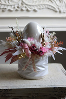 stroik z jajem Pastelita, wielkanocny stroik z perłowym jajem