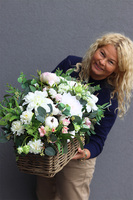 Białe Dynie, kompozycja jesienna