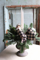 Kraciasta Kokarda, stroik świąteczny / kompozycja, wys.39cm