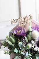 bardzo urocza koperta / flowerbox z życzeniami, Helima Pink, wym.30x38cm  