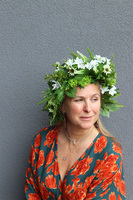Hawajski, kwiatowy wianek na głowę