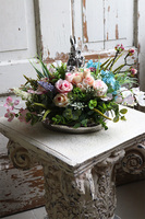 kompozycja - stroik wielkanocny, Zajęcza Radość, wym.27x37cm 