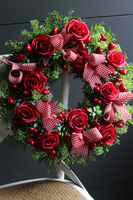 Serduszka Big, czerwony wianek walentynkowy