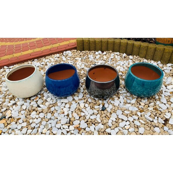 Ares, donica / osłonka ceramiczna, krem, wym.23x33cm 