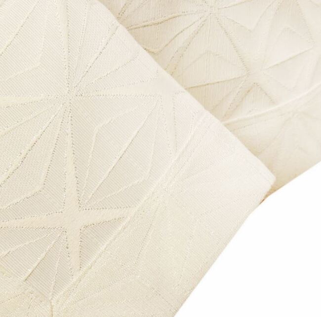 Rimmini, dwustronny bieżnik ze wzorem, kremowy, wym.48x150cm