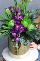 Grestina Figaro, kompozycja ze strelicją w złotej donicy, wys.91cm 