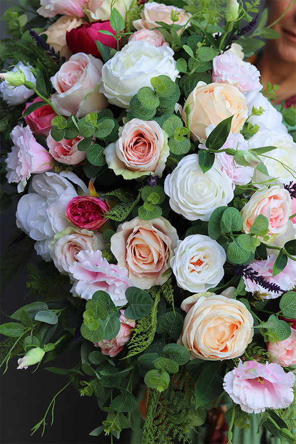 Odettino 3, komplet dekoracji nagrobnych, kompozycja +bukiet