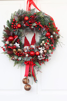 Skrzaty u Kasi, dekoracyjny wianek świąteczny, śr.55cm