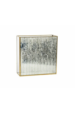 Gold Line 1B, lampion szklany wąski, wym.25x10x25cm