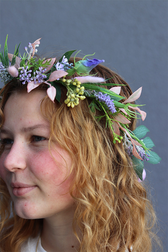 Felista 2, wianek na głowę z wrzosem