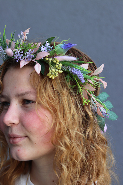 Felista 2, wianek na głowę z wrzosem