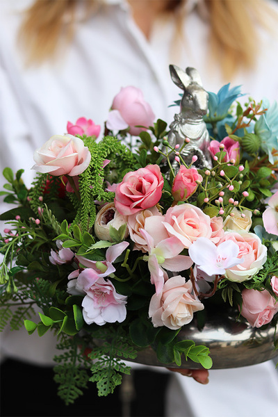 Zajączek w Ogrodzie Sella, stroik wielkanocny