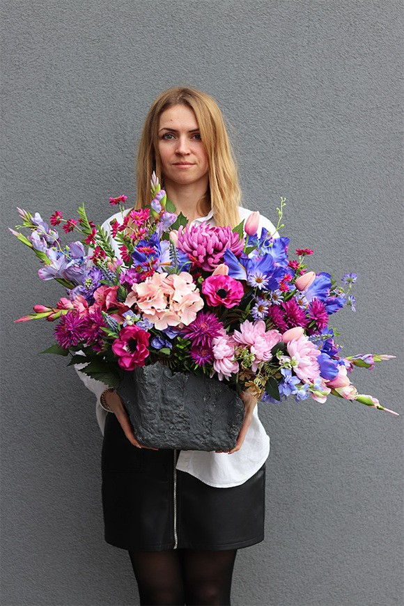 Fioletowe Wspomnienia 2, nowoczesna kompozycja nagrobna