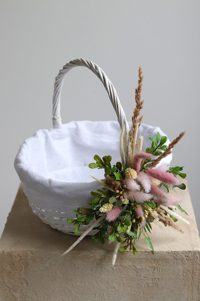 Wielkanoc we Dwoje, dekorowany koszyczek wielkanocny, wys.26cm