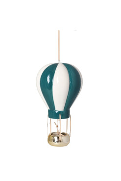 Ballon Vert, ceramiczna zawieszka świąteczna, wym.22x13cm