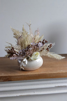 Boho Cream Egg, wielkanocna kompozycja kwiatowa w jajku