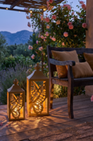 Butterfly Sun, metalowy lampion latarenka