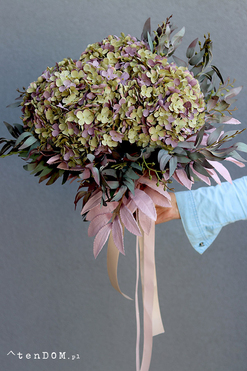 Mortario Hydrangea, bukiet nagrobny do wazonu, wys.50cm