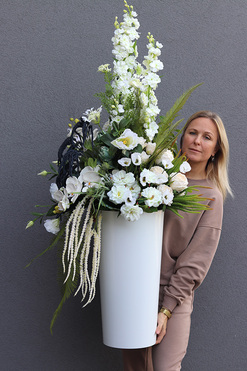 Wedding Day Mediolan, podłogowa dekoracja kwiatowa, wys.147cm 