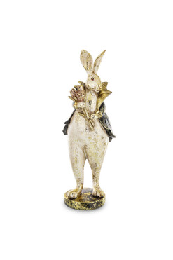 Alicja w Krainie Czarów, figurka królik w kubraku C, wys.29cm